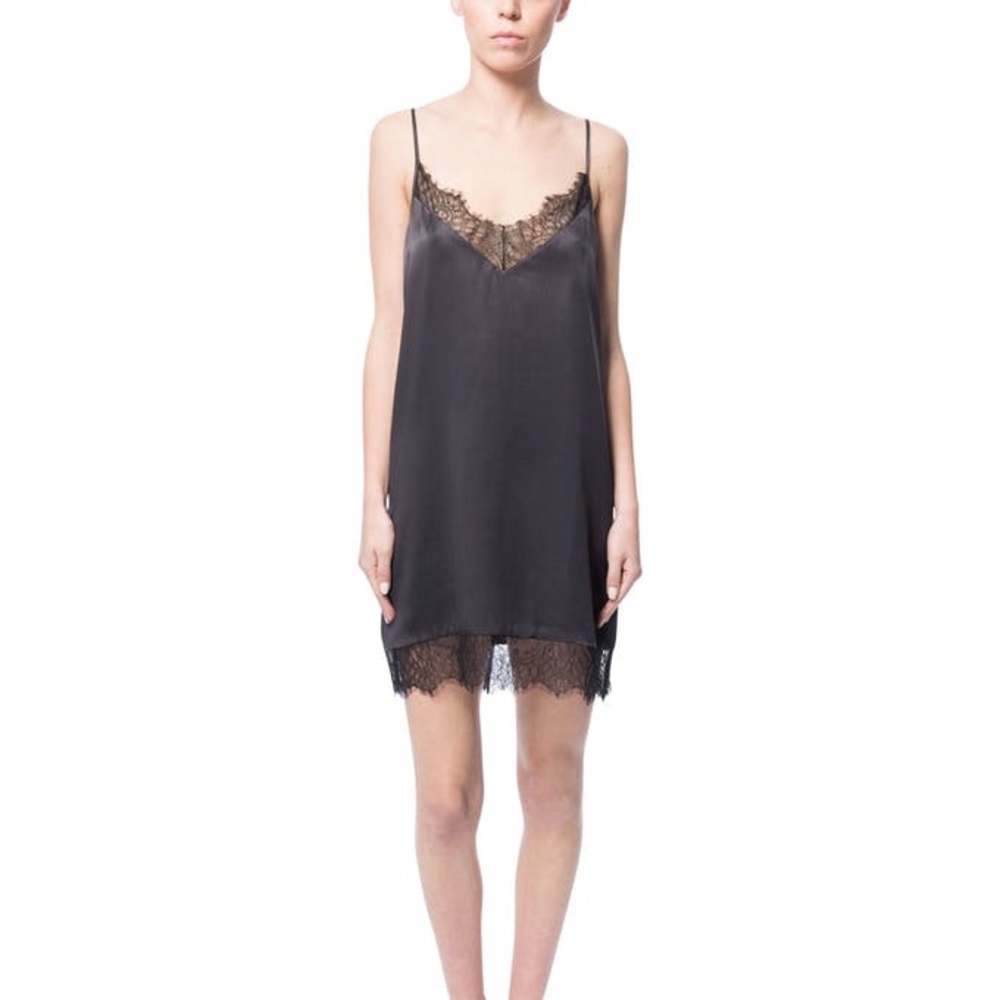 CAMI NYC BLACK SLIP DRESS